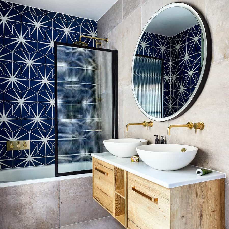 Tiles Blue Bathroom Ideas Huntsmore Design Build