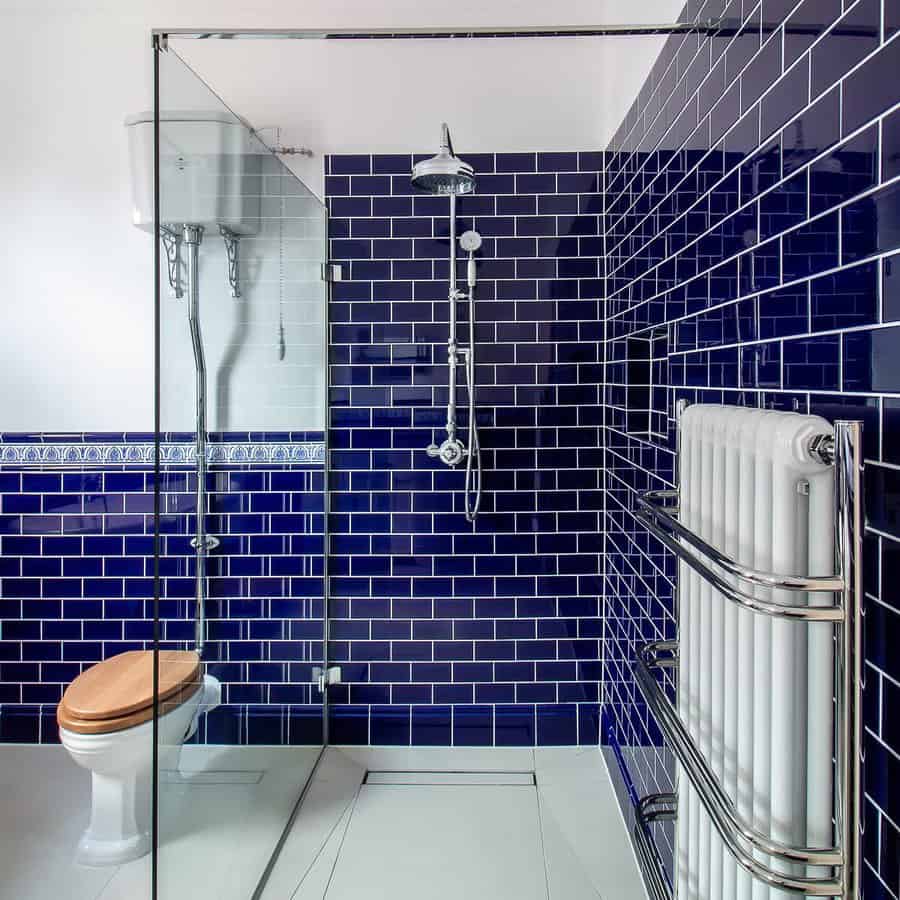 Tiles Blue Bathroom Ideas Thebromleybathroomcompany