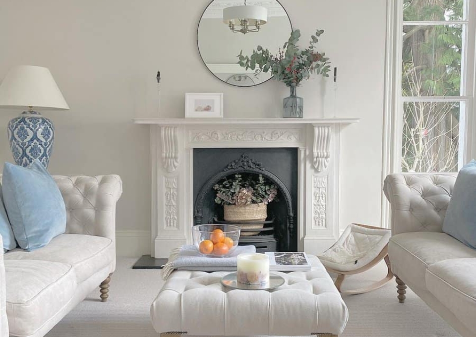 Traditional White Living Room Ideas A Devon Home