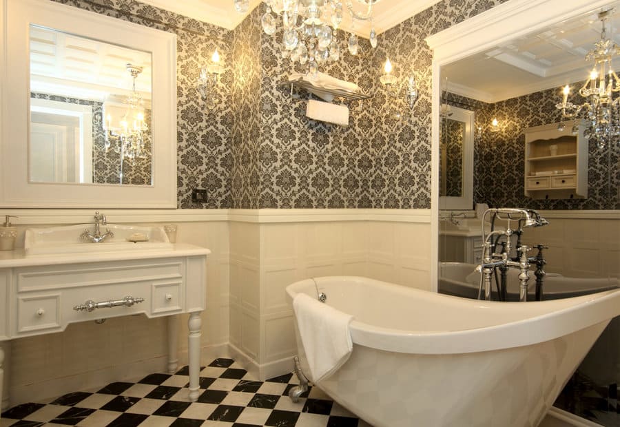 Vintage Black And White Bathroom Ideas