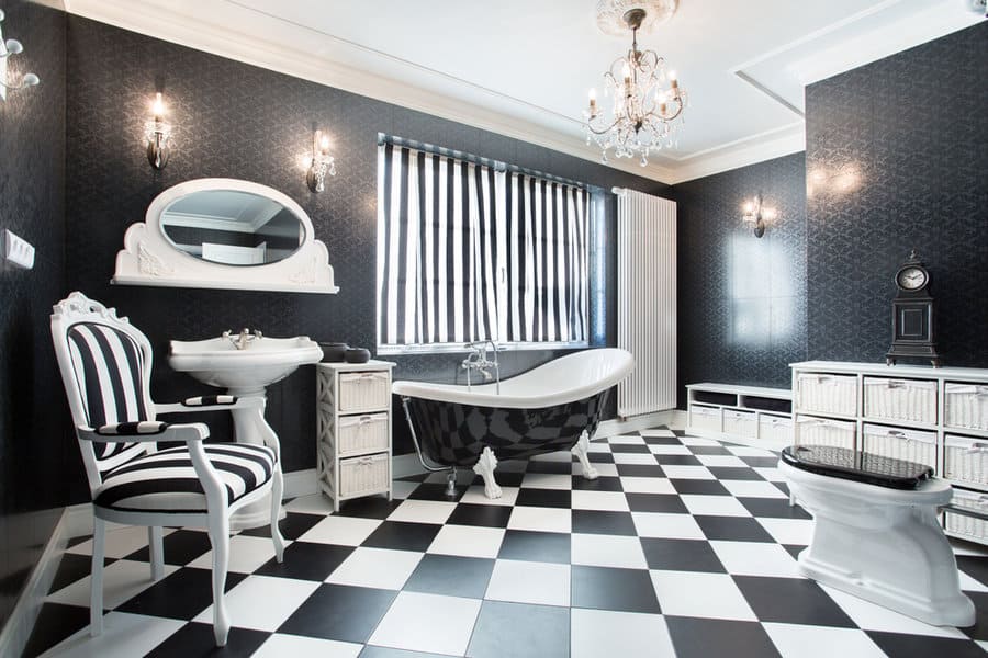 Vintage Black And White Bathroom Ideas