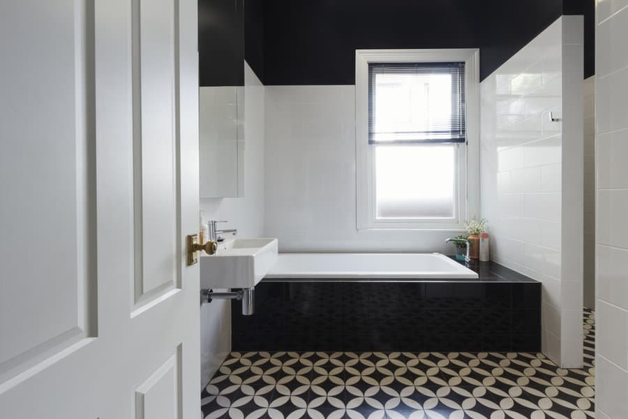 Wall Black And White Bathroom Ideas