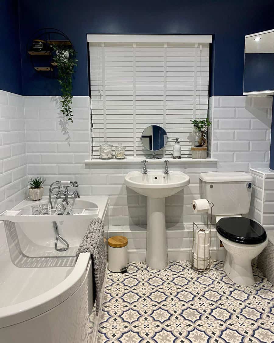 Wall Blue Bathroom Ideas Jadehearn