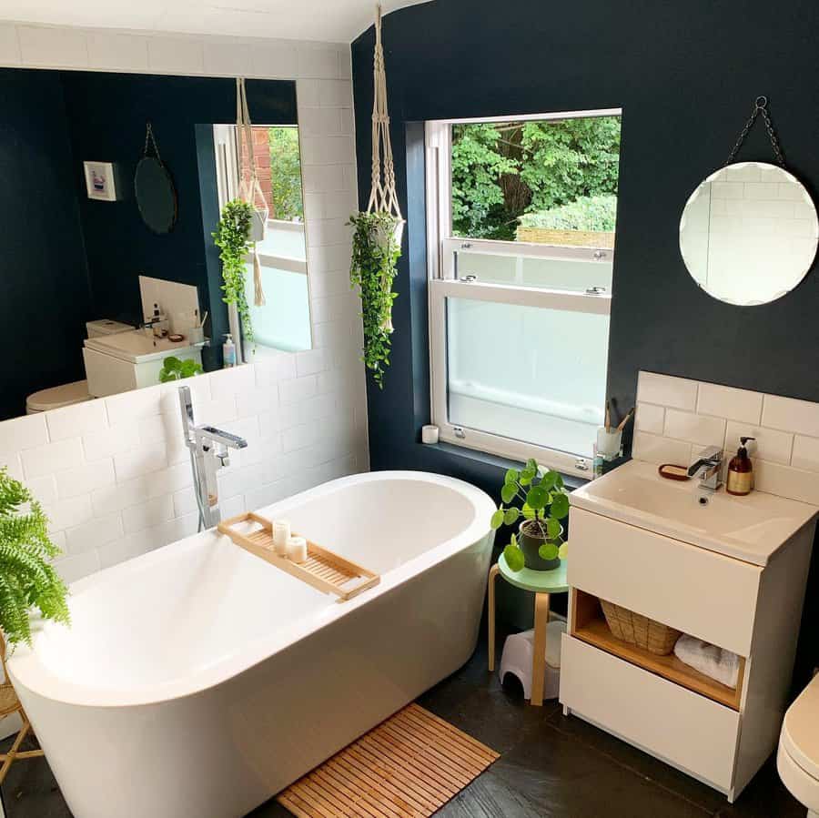 Wall Blue Bathroom Ideas Steelcitysemi