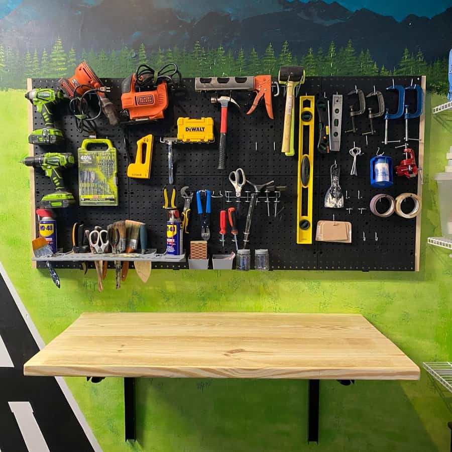 Wall Garage Pegboard Ideas Casswaring