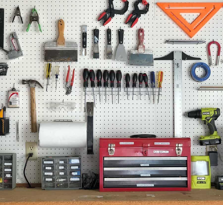 Wall Garage Pegboard Ideas Theretrobeehive