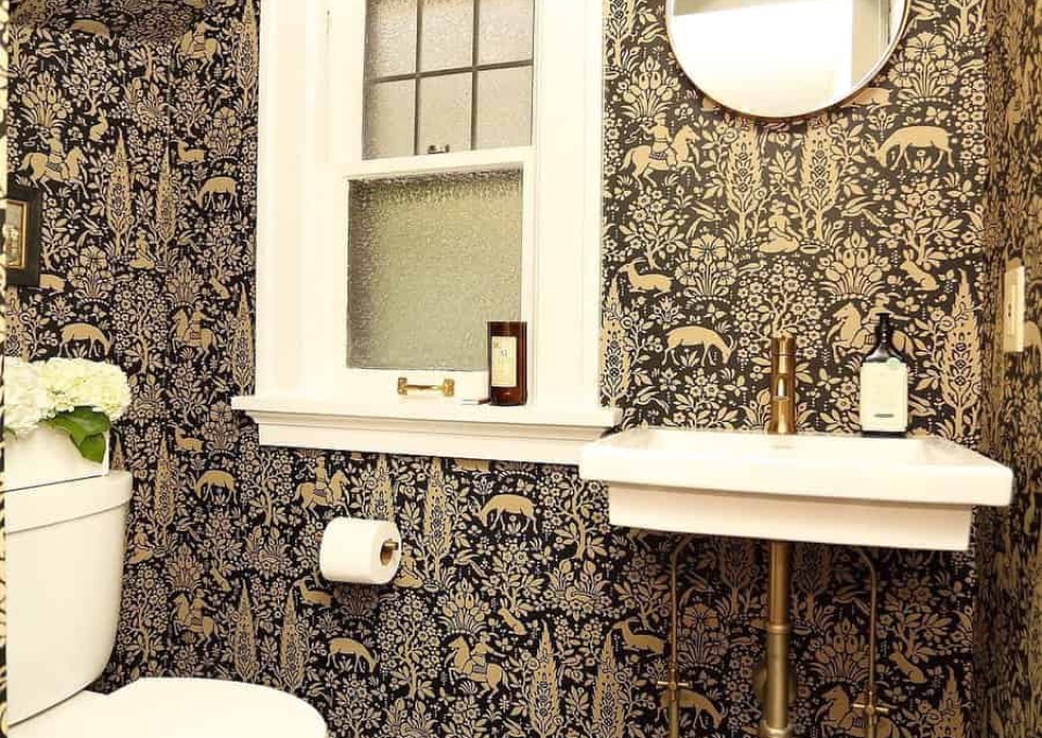 Wall Paper Small Bathroom Color Ideas Brakefielddesigncollective