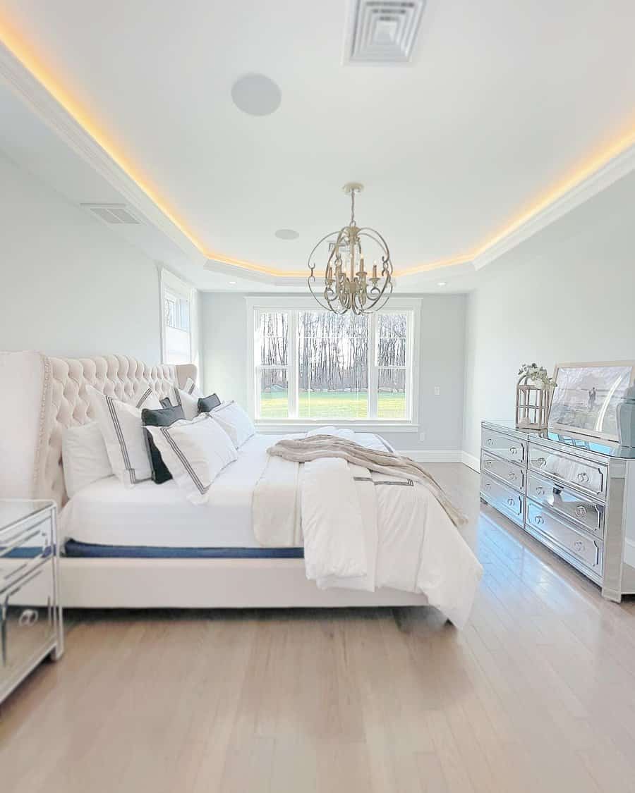 White Bedroom Color Ideas Glam Home Living