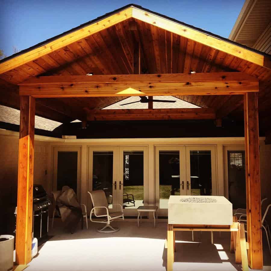 Wood Panel Patio Roof Ideas Creativeconstructionremodeling