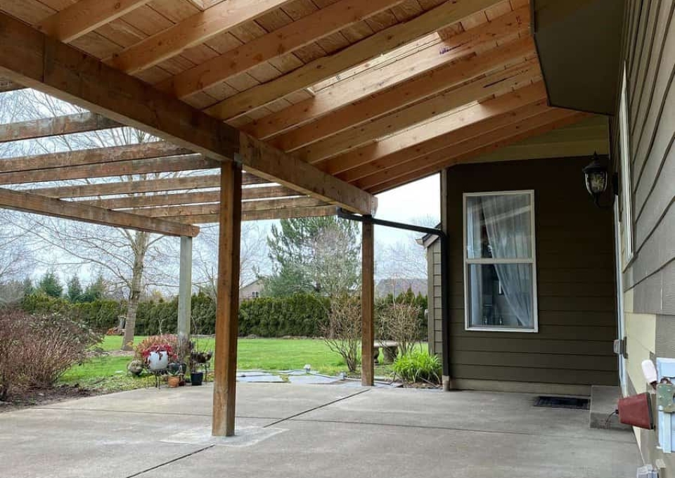 Wood Panel Patio Roof Ideas Creativehandandmore