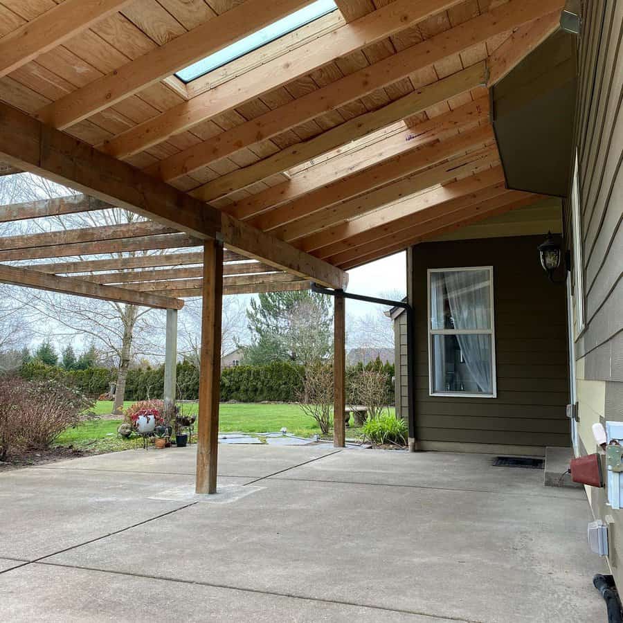 Wood Panel Patio Roof Ideas Creativehandandmore