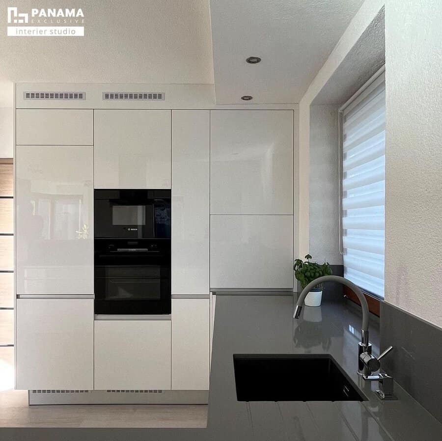 Handleless White Kitchen Cabinets Ideas Panama Exclusive