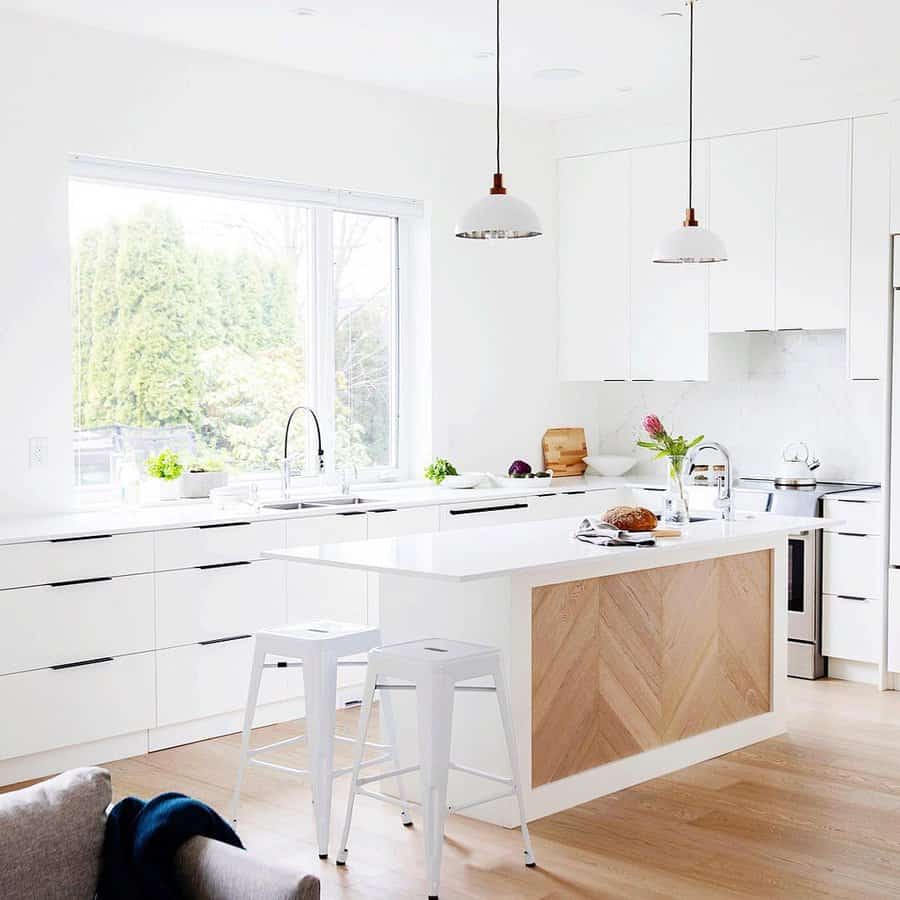 Minimalist Design White Kitchen Cabinets Ideas Pineconecamp