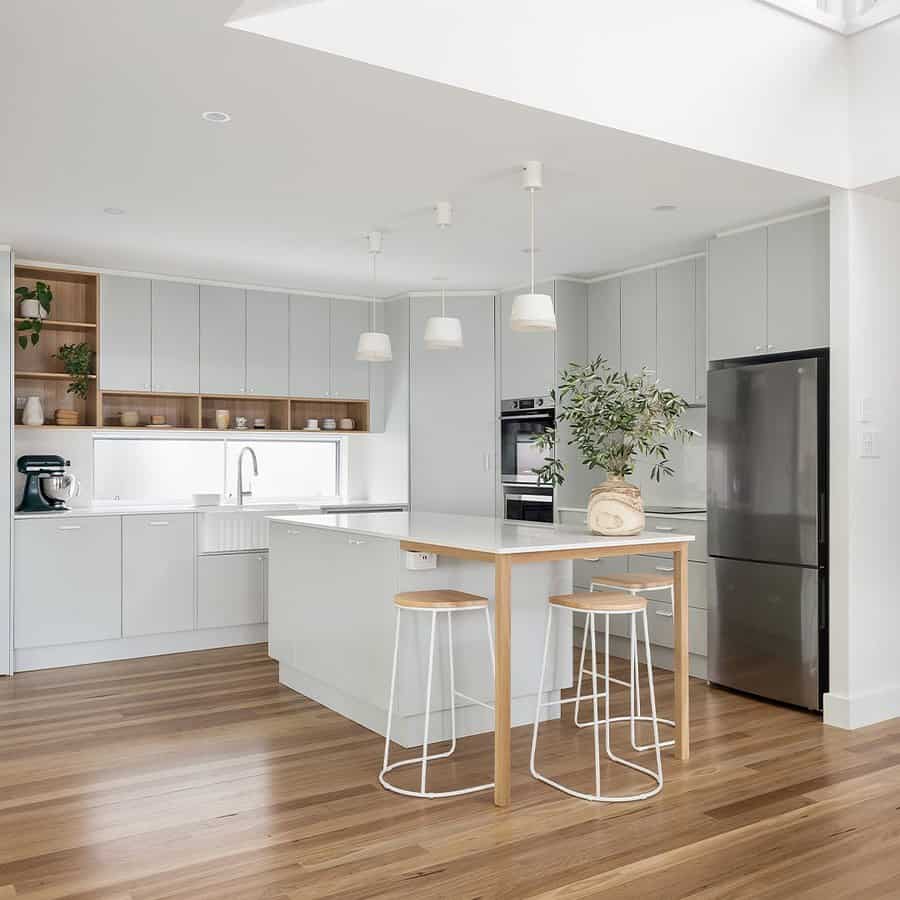 Minimalist Design White Kitchen Cabinets Ideas Justinplace Sydney