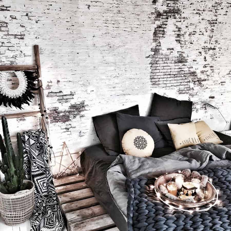 Boho Black And White Bedroom Ideas Edgehomedesign