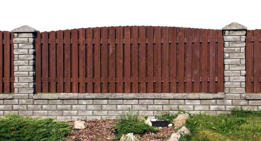 Brick And Wood Fence Ideas