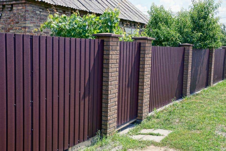 Brick And Wood Fence Ideas