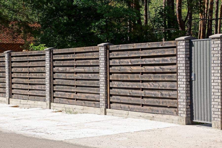 Brick And Wood Fence Ideas