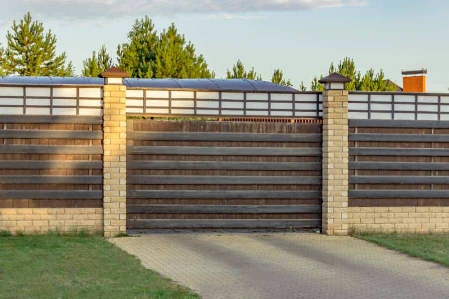 Brick And Wood Fence Ideas