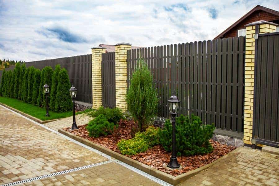 Brick And Wood Fence Ideas