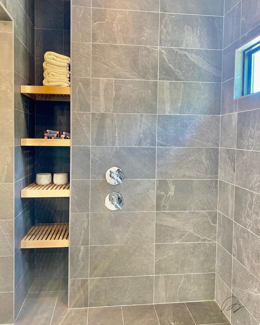 Built In Shower Storage Ideas Floored By Barretthines