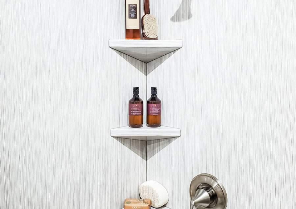 Corner Shelves Shower Storage Ideas Rebathnkitchens