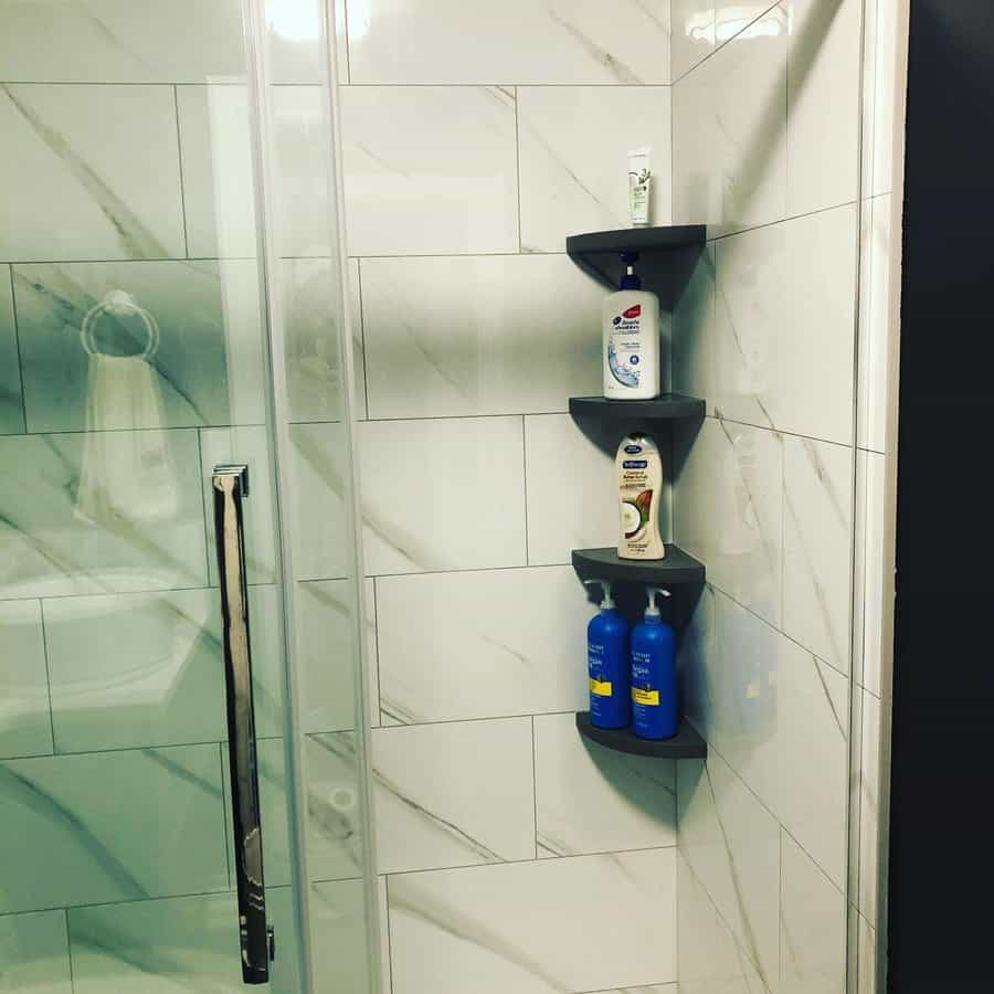 Corner Shelves Shower Storage Ideas Rn Construction