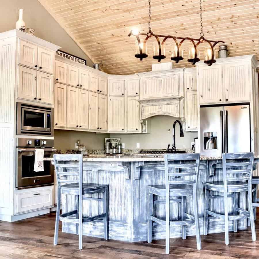 Country Style White Kitchen Cabinets Ideas Oldsoulpainting