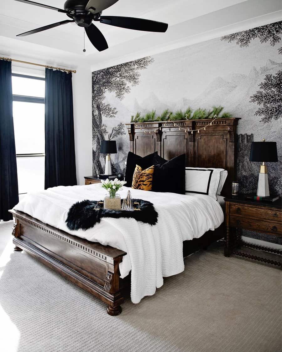 Decor Black And White Bedroo