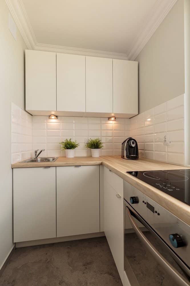 Flat Panel White Kitchen Cabinets Ideas Shutterstock Ground Picture