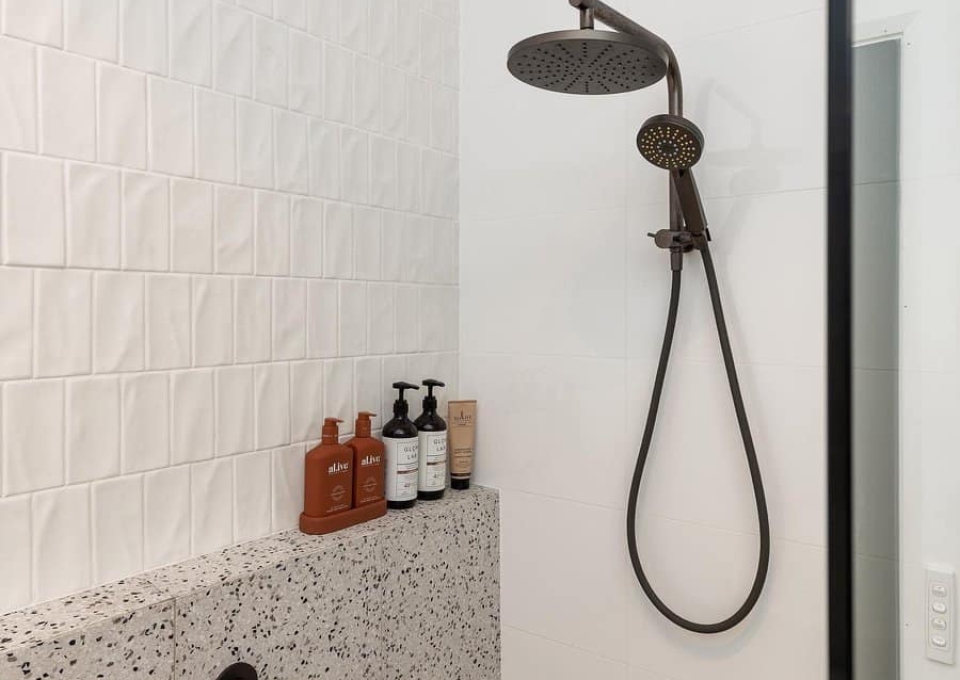 Ledge Shower Storage Ideas Anthonymaloneconstructions