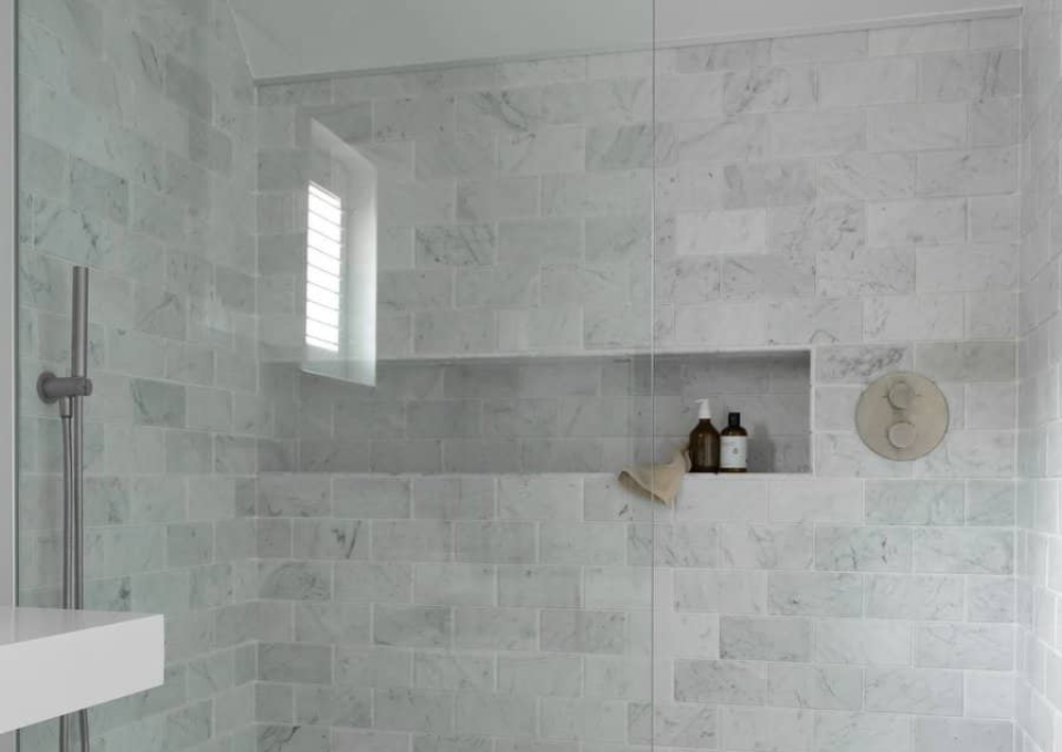 Niche Shower Storage Ideas Elliottbiddleinteriors