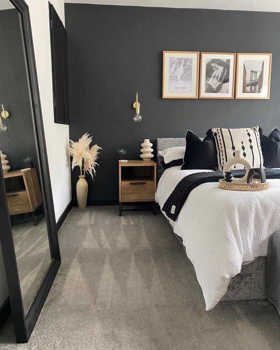 Scandinavian Black And White Bedroom Ideas Thesmithsmonochromehouse