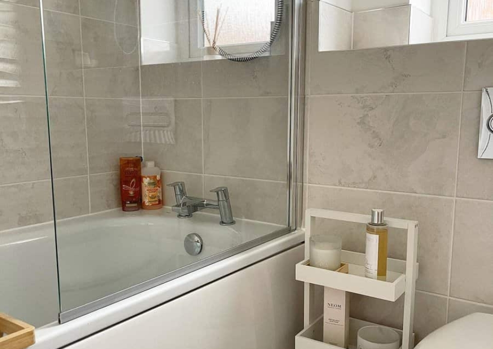 Stand Alone Shower Storage Ideas Our Middleham Home