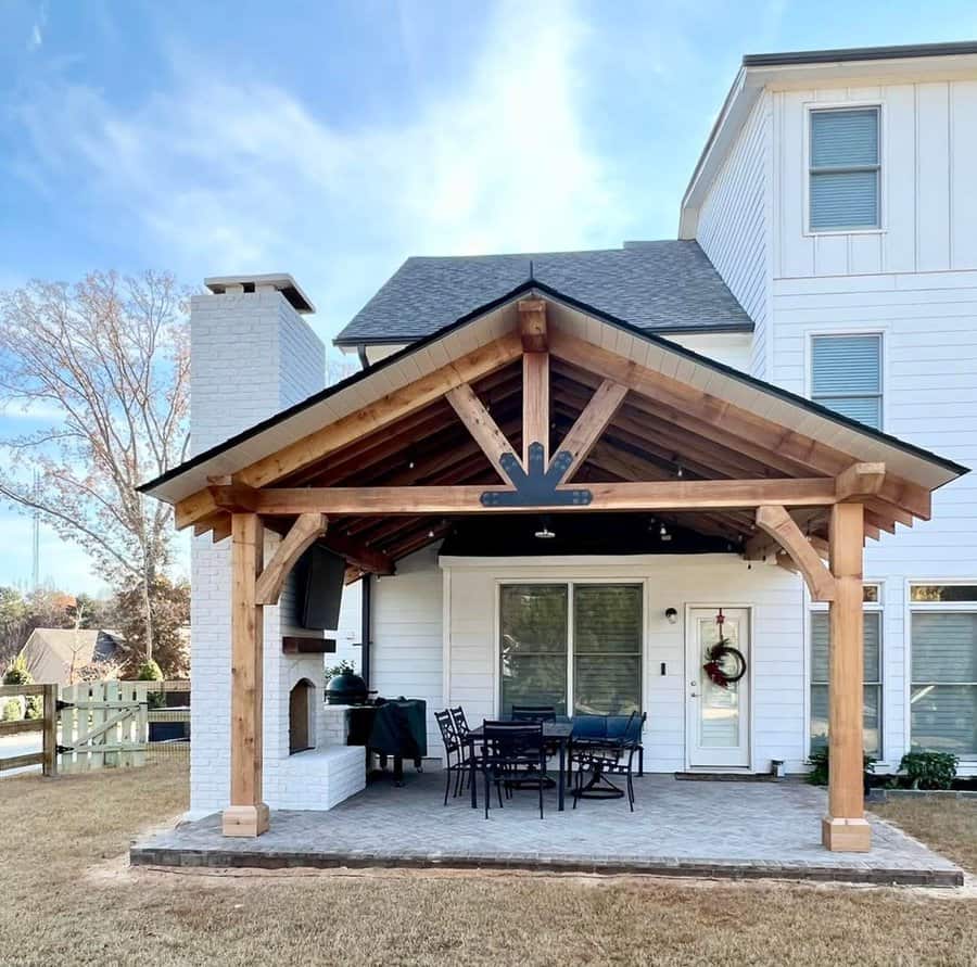 Timber Frame Covered Patio Ideas Outsidedesigns