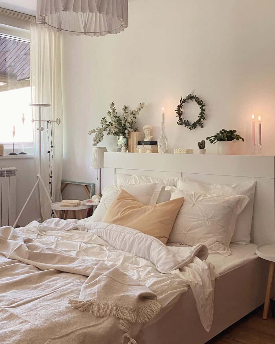 White Cozy Bedroom Ideas Katieminovic