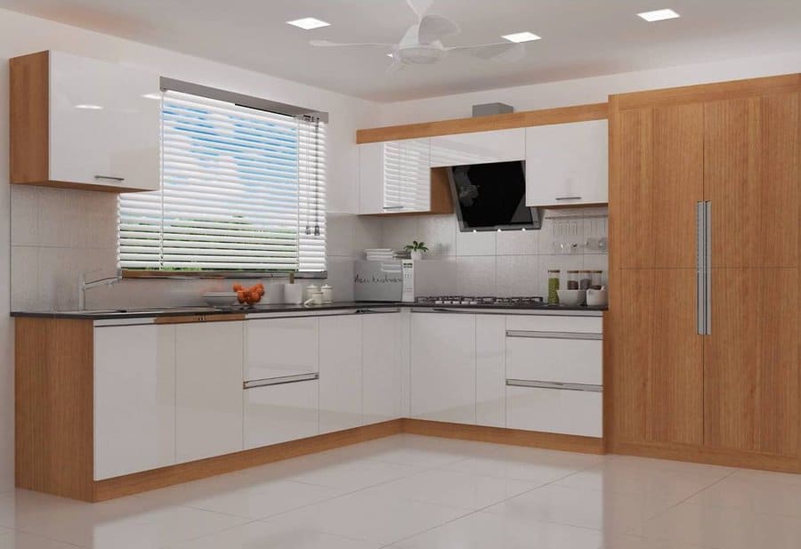 White And Wood Kitchen Cabinets Ideas Iam Hari Krishn