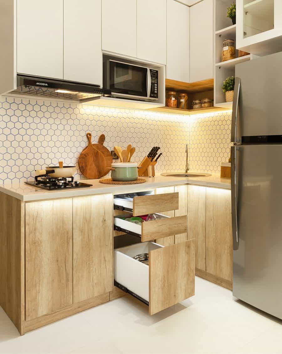 White And Wood Kitchen Cabinets Ideas Pexels Hakim Santoso