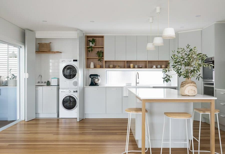 White And Wood Kitchen Cabinets Ideas Rebeccaluphotography