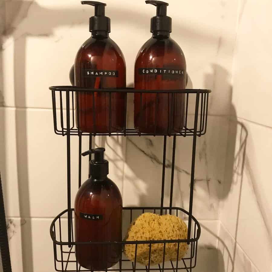 Wire Rack Shower Storage Ideas Annieswanhome