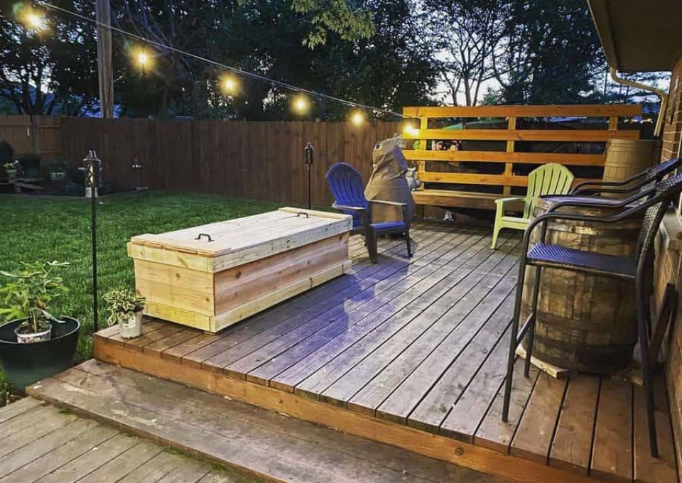 Backyard Patio Deck Ideas Lauralovesbooksandcats