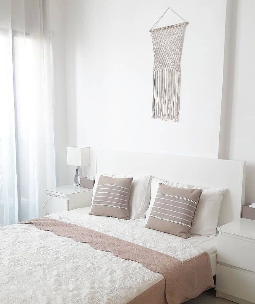 White Simple Bedroom Ideas Lina Emam